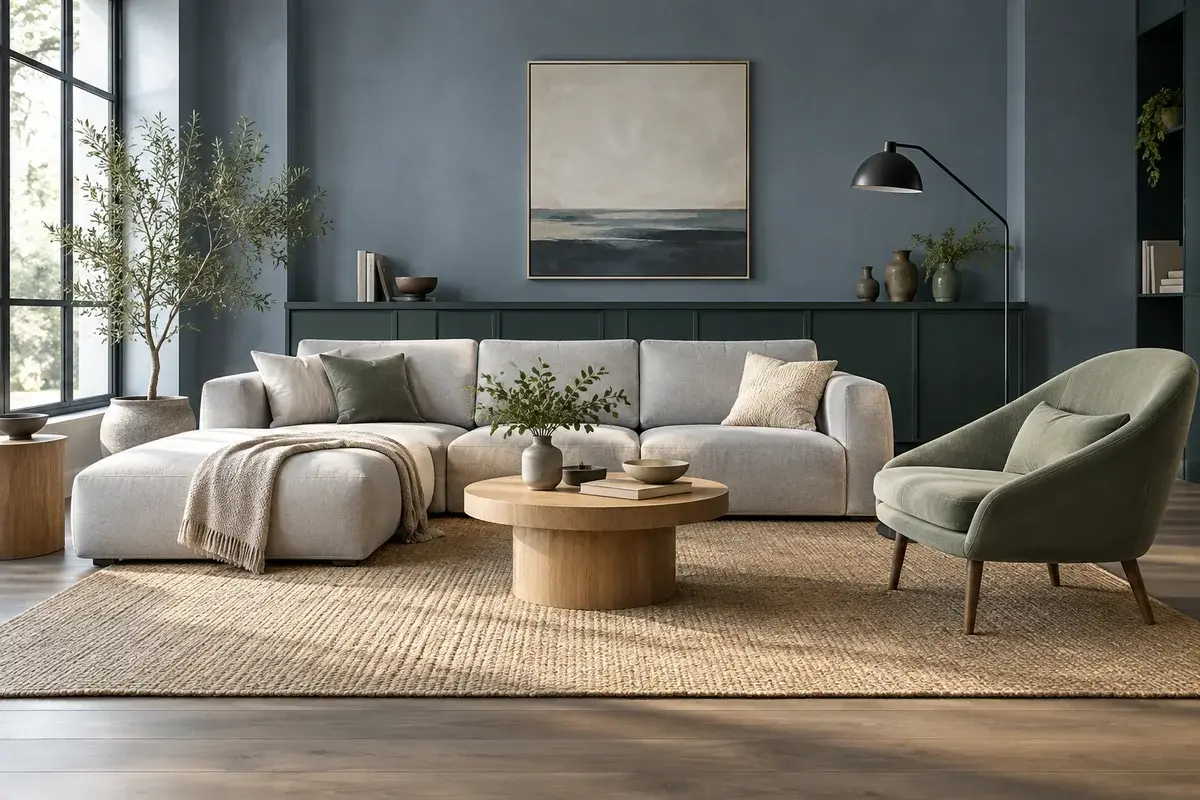 Modern living room with Serispacia furniture